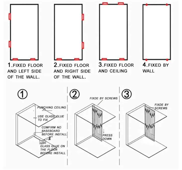 Qian Yan Kitchen Glass Partition Suppliers Sample Availableroom Dividers Folding Partitions Screen China Frame Structure Stainless Steel Partition Screen